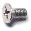 Midwest Fastener 1/4"-28 x 1/2 in Phillips Flat Machine Screw, Plain Stainless Steel, 12 PK 79061